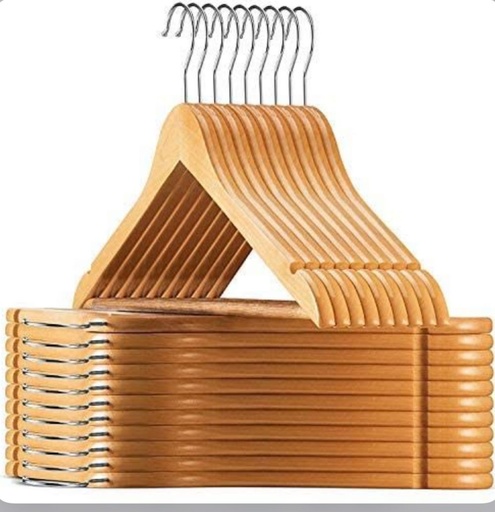 10 Pc Wooden Hangers